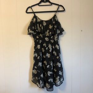 Abercrombie & Fitch black cold shoulder dress